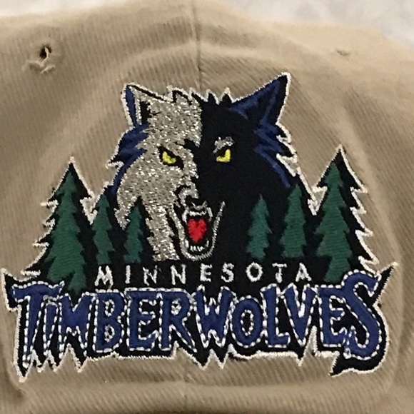 BDA NBA Minnesota Timberwolves Adjustable Tan Basketball Cap - Picture 13 of 14